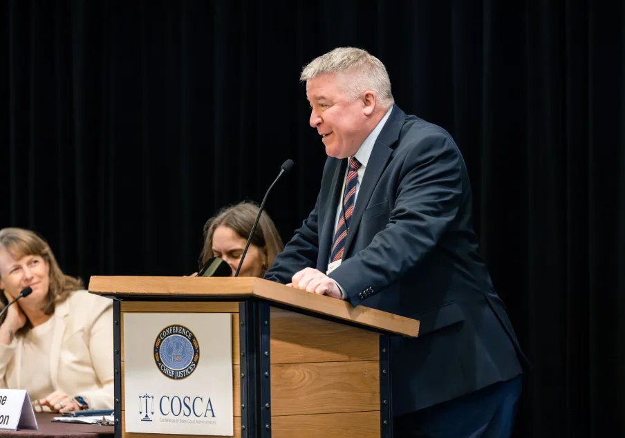Minnesota state court administrator Jeff Shorba at 2024 CCJ/COSCA meeting